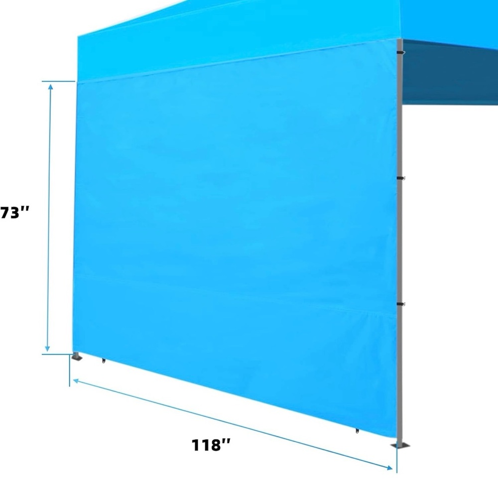 Canopy Tent Sidewall only 10x10 Sky Blue Brand New - Picture 3 of 12